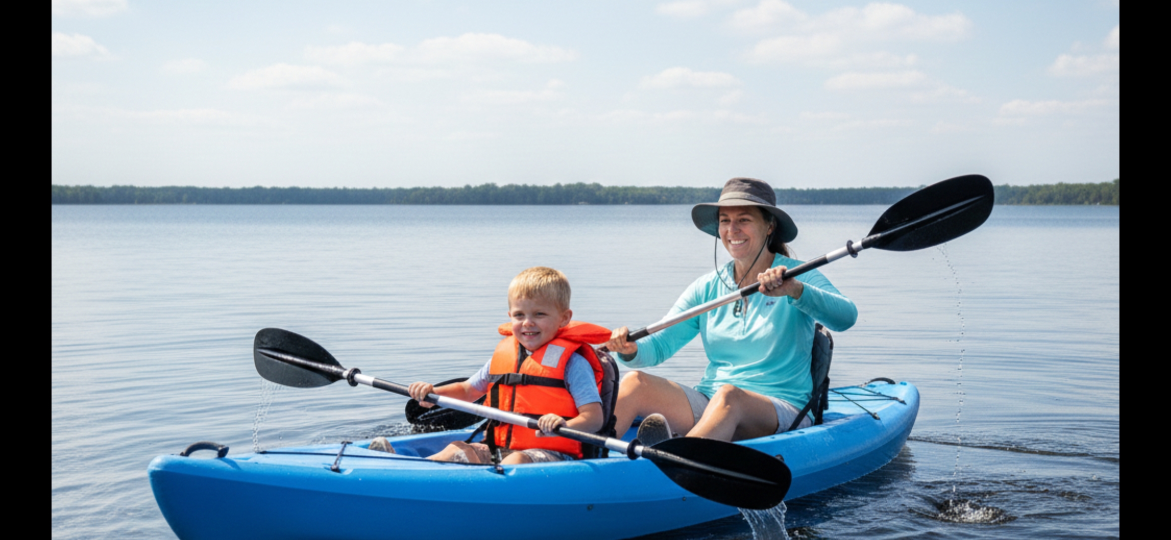 Shaded canal to the lake